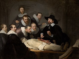 Rembrandt painting: The Anatomy Lesson of Dr Nicolaes Tulp.